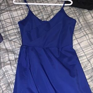 Dresses - Blue maxi dress with slit Dresses - Blue maxi dress with slit